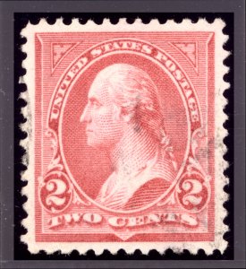 US 267 2c 1895 George Washington type III watermarked PSAG grade 95 used