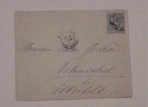 MONACO  COVER #20 cat.$175.00 b/s germany 1897