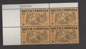 SCOTT # 1407   unused OG MNH  plate block of 4