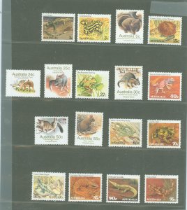 Australia  #784-800  Single (Complete Set) (Wildlife)