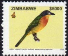 Zimbabwe - 2005 Birds $5000 Shrike MNH** SG 1147