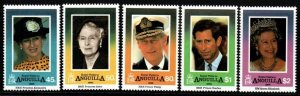 ANGUILLA SG939/43 1994 ROYAL VISIT MNH