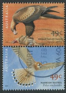 AUSTRALIA 2001 - 49c USED PAIR