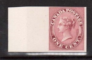 Canada #14P VF Proof From The Left Margin India Paper On Card