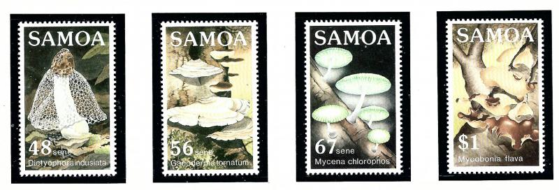 Samoa 645-48 MNH 1985 Fungi