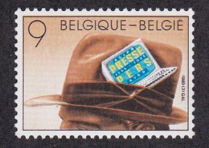 Belgium # 1186, Professional Journalism Centennial, NH, 1/2 Cat.