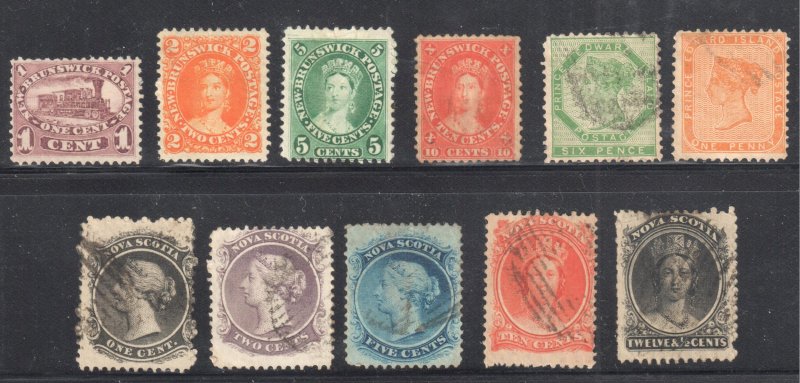 New Brunswick - IPE and Nova Scotia Collection -- Mint/Used 11 stamps C$460.00