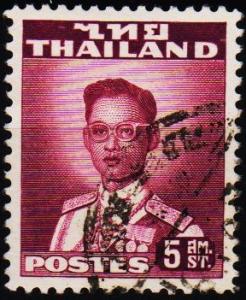 Thailand. 1951 5s S.G.336 Fine Used