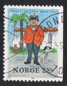 Norway   #853  1984   used  Egner characters booklet stamps  2k.50  constable