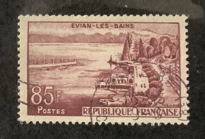 France 1959 Scott 908 used - 85fr,  Evian les Bains
