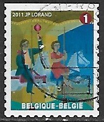 Belgium # 2500 - Carousel - used....{BLW2}