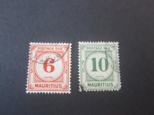 Mauritius 1933 Sc J3-4 FU
