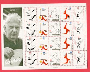 3198-3202 Alexander Calder (FULL MINT SHEET)  MNH 1998