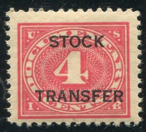 RD3 4c Stock Transfer  Mint NH  OG  VF