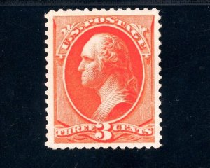 USAstamps Unused XF US Serie of 1887 Washington Scott 214 OG MVLH +Cert