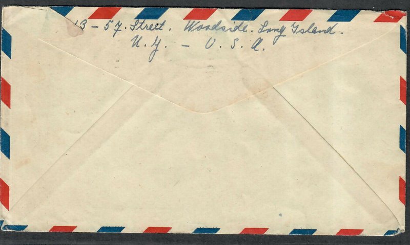 1951 Prexie Cover 10c Tyler Lambertville NJ Airmail