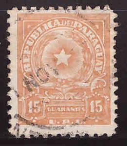 Paraguay Scott 533 Used coat of arms stamp wmk 319