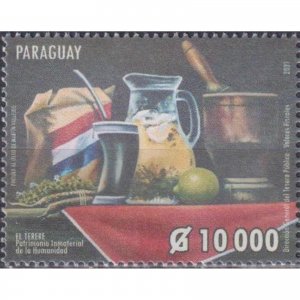 Paraguay 2021 Terere - UNESCO Intangible Cultural Heritage  (MNH)  - UNESCO, Foo