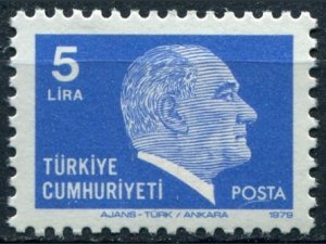 Turkey Sc#2132 MNH, 5L ultra & gray, Ataturk, Definitive (1979-1981) (1979)