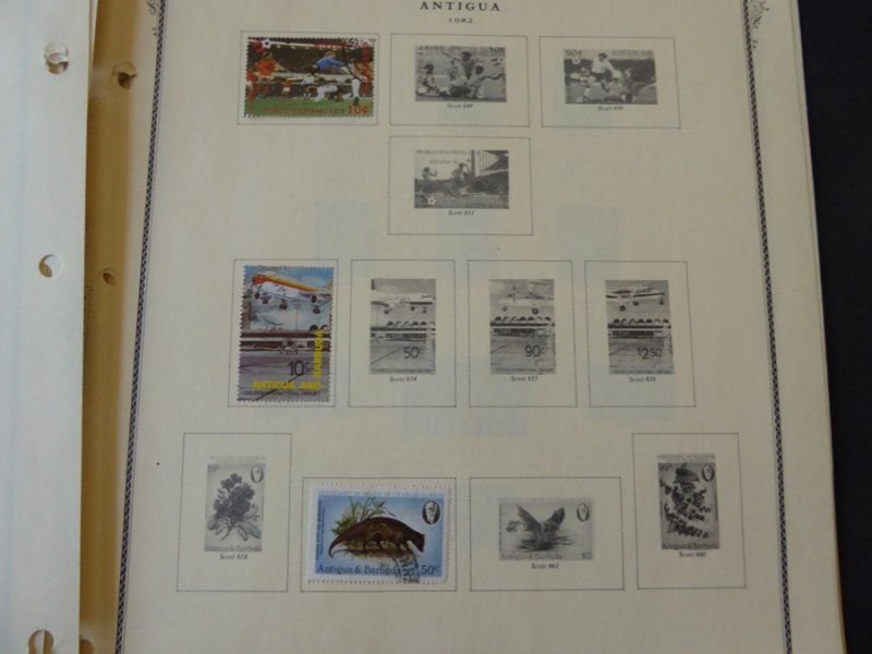 Antigua 1921-1985 Stamp Collection on Scott International Pages