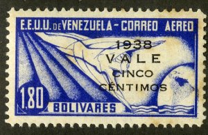 VENEZUELA C114 MNH BIN .85 ART