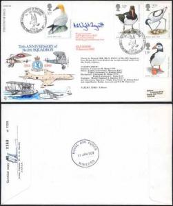 RFDC69b 75th Anniversary of No 201 Squadron Signed by A.B. Wright-Boycott