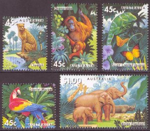 Australia 1994 Scott #1385-1389 Mint Never Hinged