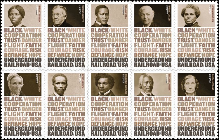 #5834 - 5843b 2024 Underground Railroad Block/10  - MNH