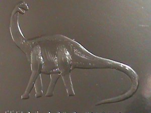 ​GUYANA 1994-DINOSAUR GOLD REPLICA IMPERF-MNH- SPECIAL LIMITED EDITION-VF