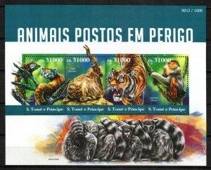 Saint Thomas & Prince Stamp 2963  - Endangered animals