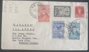 1929 Buenos Aires Argentina airmail Cover To New York Usa via PANAGRA #C1