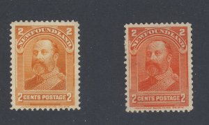 Newfoundland MNG Stamps #81 -2c #82 -2c