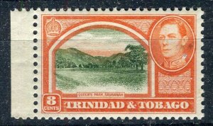 TRINIDAD TOBAGO; 1938 GVI Pictorial issue Mint MNH Unmounted Shade of 8c.