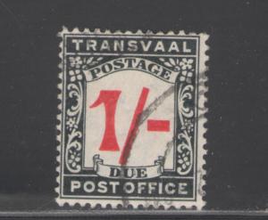 Transvaal 1907 Postage Due 1sh Scott # J7 Used