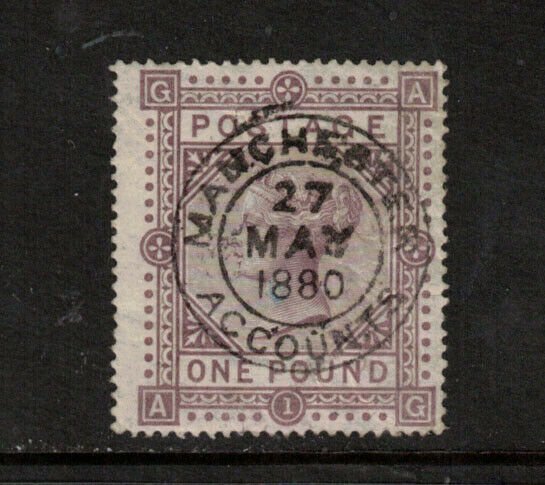 Great Britain #75 Used Fine With Manchester 27 May 1880 Cancel - Tiny Paper Wrkl