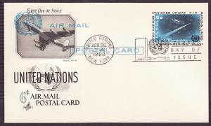 United Nations #UXC4 Artcraft FDC