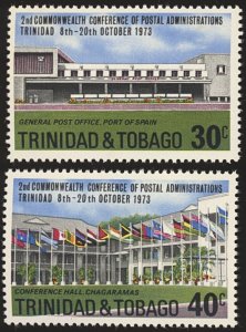 TRINIDAD & TOBAGO Sc 239-40 VF/MNH  - 1973 Conf. of Postal Administrators