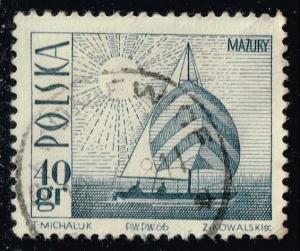 Poland #1441 Amethyst Yacht on Masurian Lake; Used