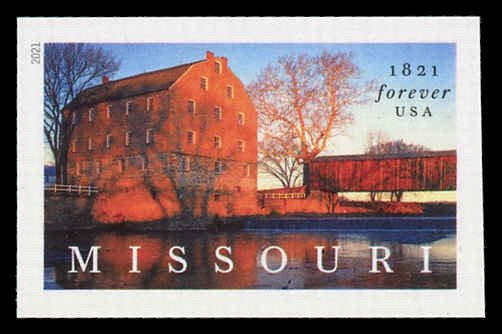 USA 5626a Mint (NH) Missouri Statehood IMPERF Forever Stamp