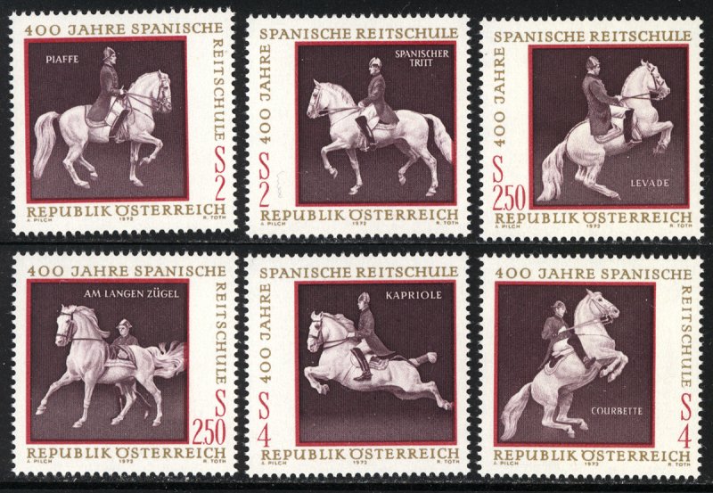 Austria 1972  Scott #929a-f MNH