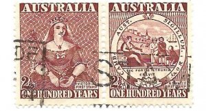 Australia 1950 - Pair - Scott #229A *