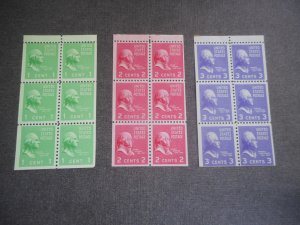 #'s 804b,806b, & 807a F-VFNH Booklet Panes