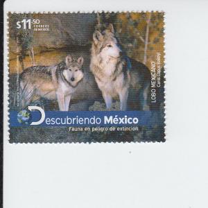 2012 Mexico Endangered Fauna - Wolf (Scott 2786) MNH