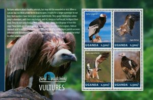 Vultures Stamp Vultur Gryphus Gyps Fulvus Bird Gyps Coprotheres S/S MNH #3255-32