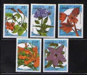 Congo MNH SC# 1016-20 Flowers