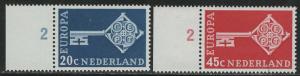 Netherlands Scott # 452 - 453, mint nh