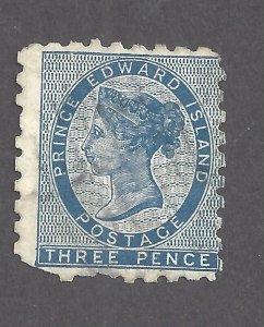 Canada PRINCE EDWARD ISLAND # 2 USED 3d BLUE QUEEN VICTORIA PERF 9 BS28286