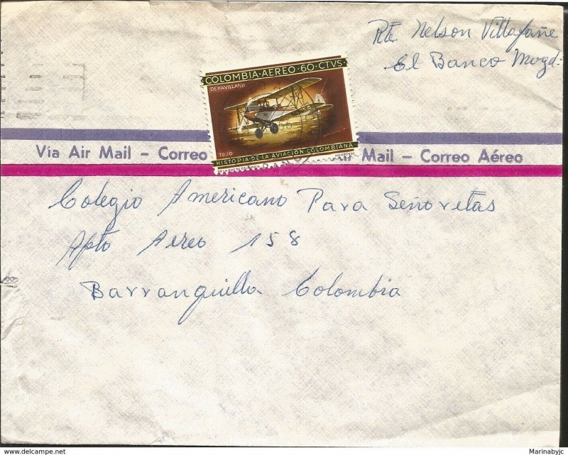 J) 1930 COLOMBIA, TB SEALS, HISTORY OF THE COLOMBIAN AVIATION, AIRMAIL, CIRCULAT 