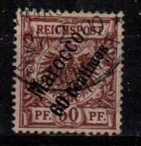 German Offices in Morocco Scott 6 Used VF (Catalog Value $37.50)