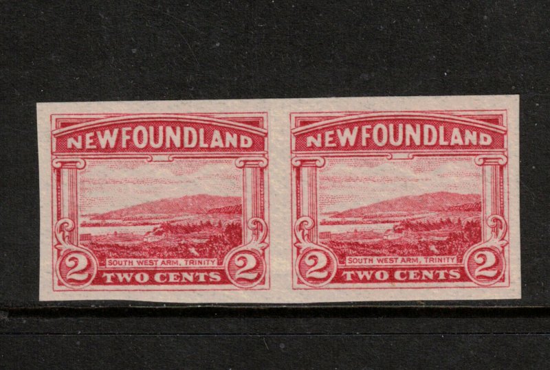 Newfoundland #132b Extra Fine Never Hinged Imperf Pair **With Certificate** 